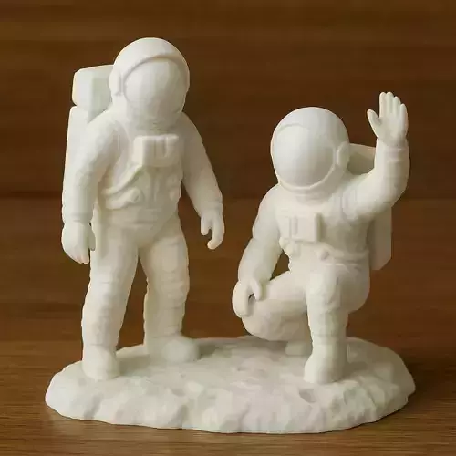 Astronauts on Lunar Surface