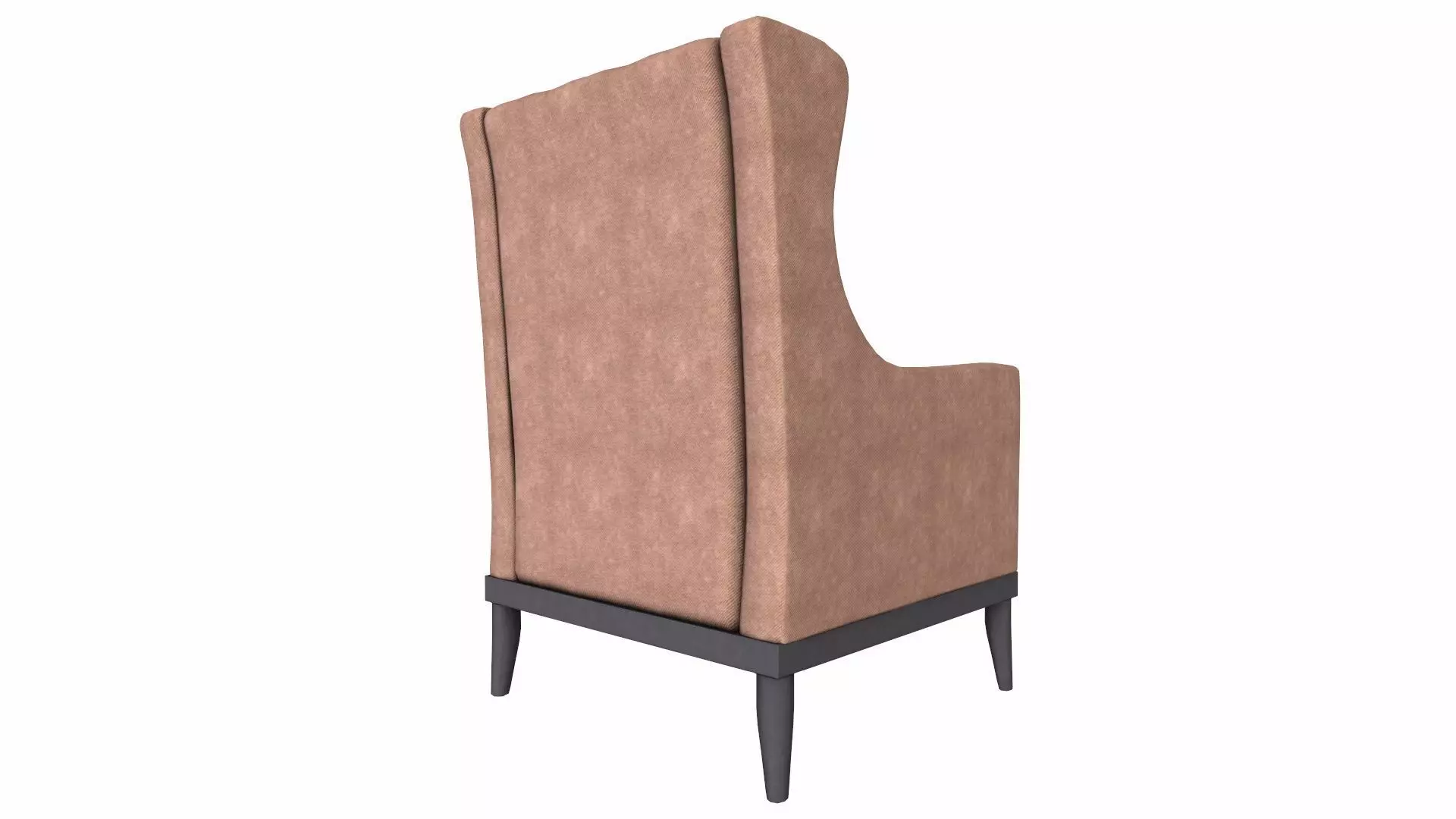 Sofa Single Seater Low-poly 3D model_4