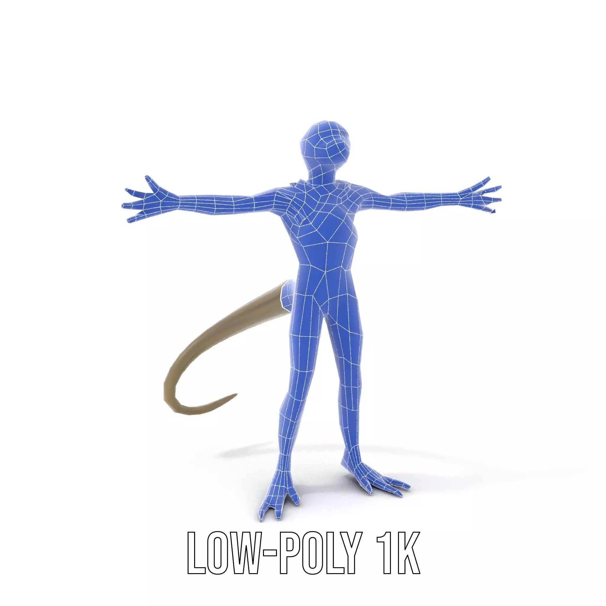 Scaly Alien Creature model pack Low-poly 3D model_9