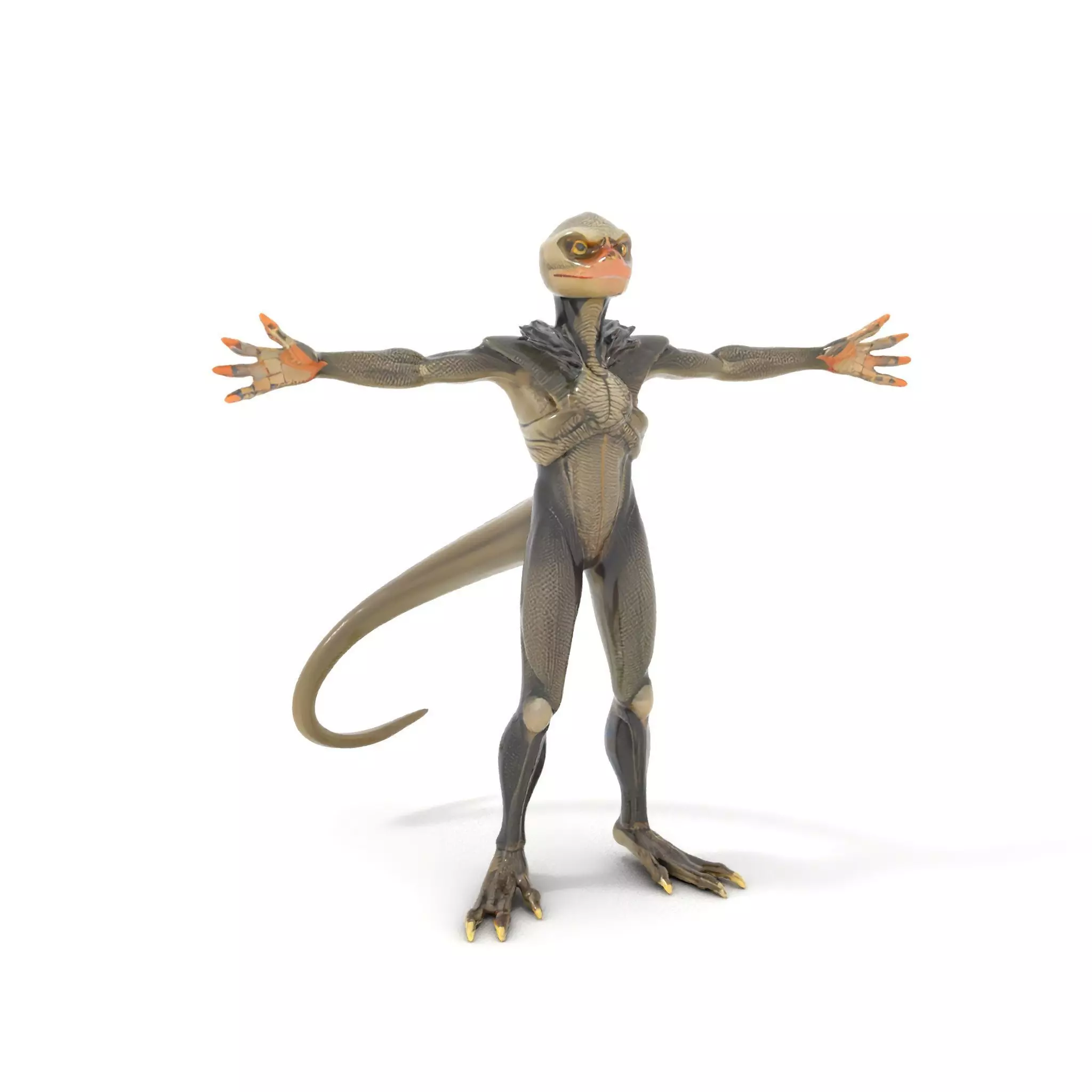 Scaly Alien Creature model pack Low-poly 3D model_0