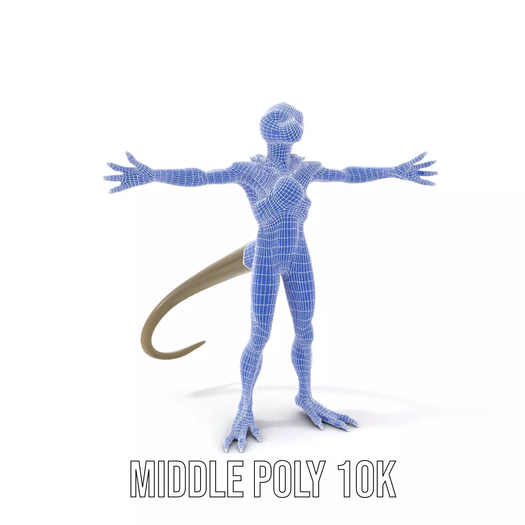Scaly Alien Creature model pack Low-poly 3D model_21