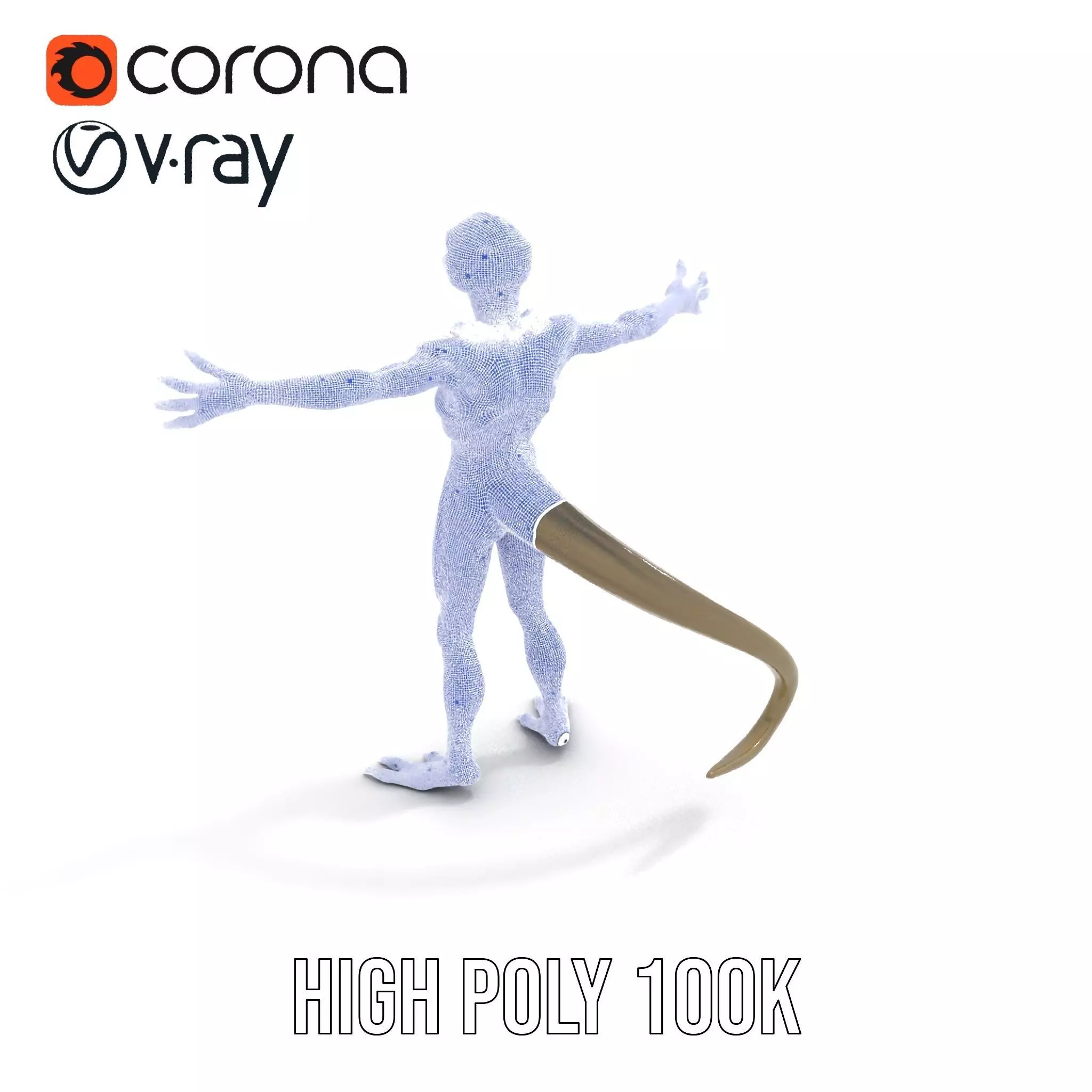 Scaly Alien Creature model pack Low-poly 3D model_33