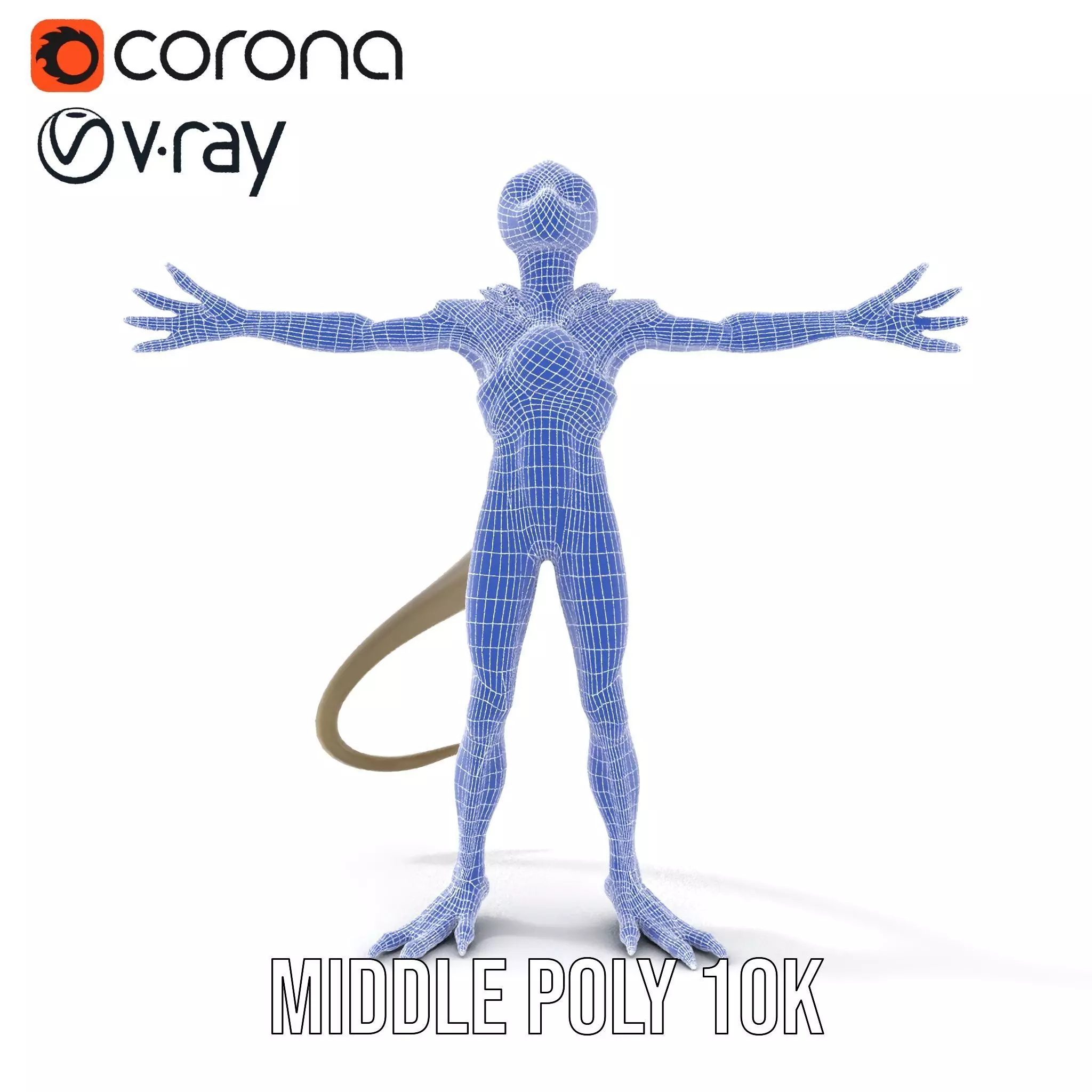 Scaly Alien Creature model pack Low-poly 3D model_18