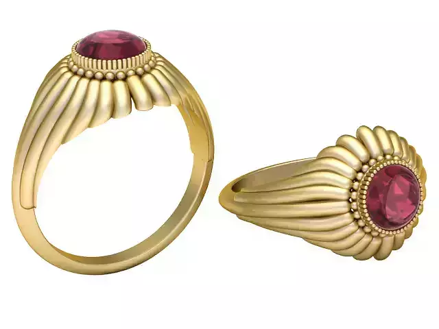 3D GOLD RING 