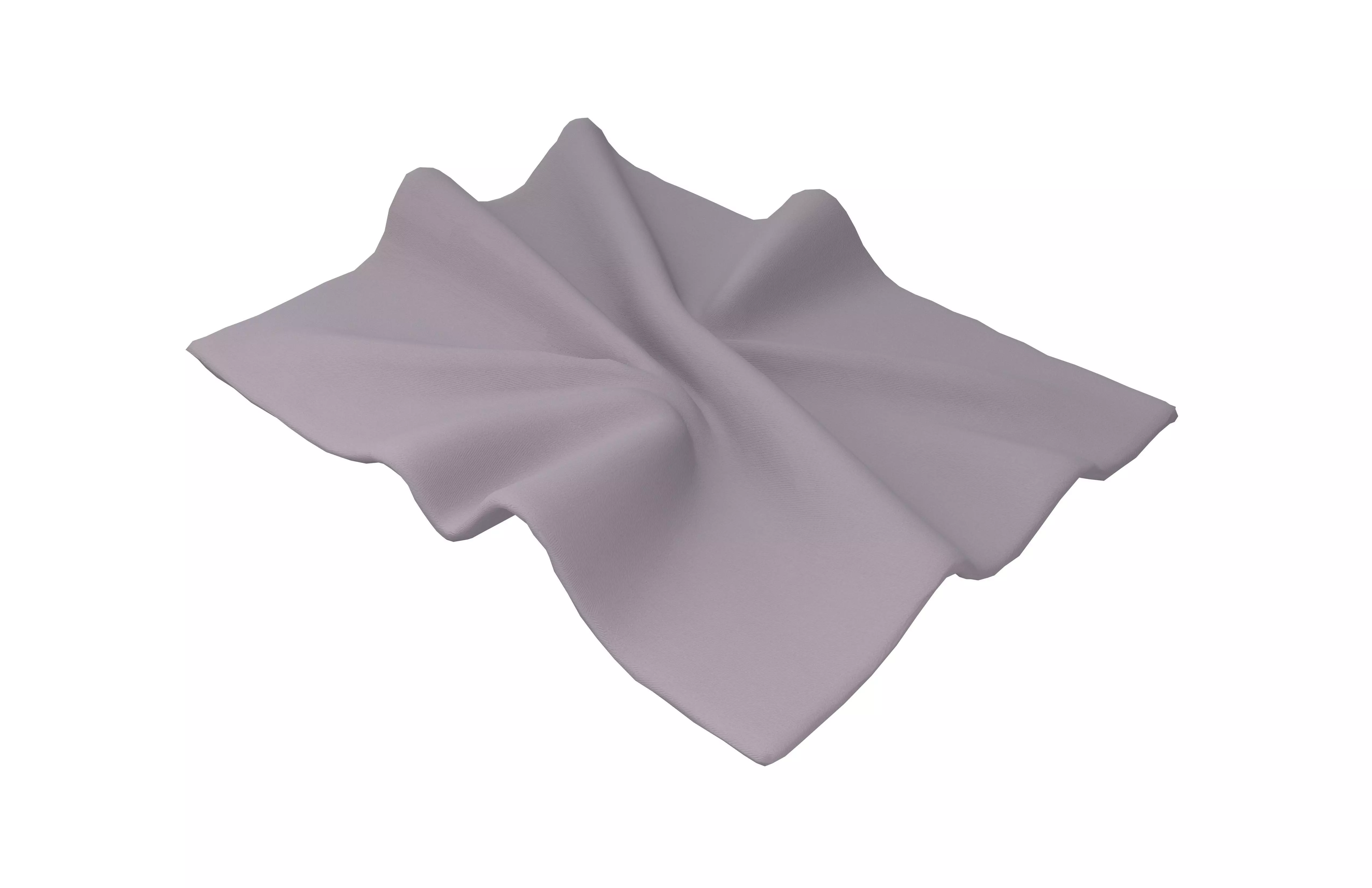 Folded Fabric v1 005 Low-poly 3D model_2