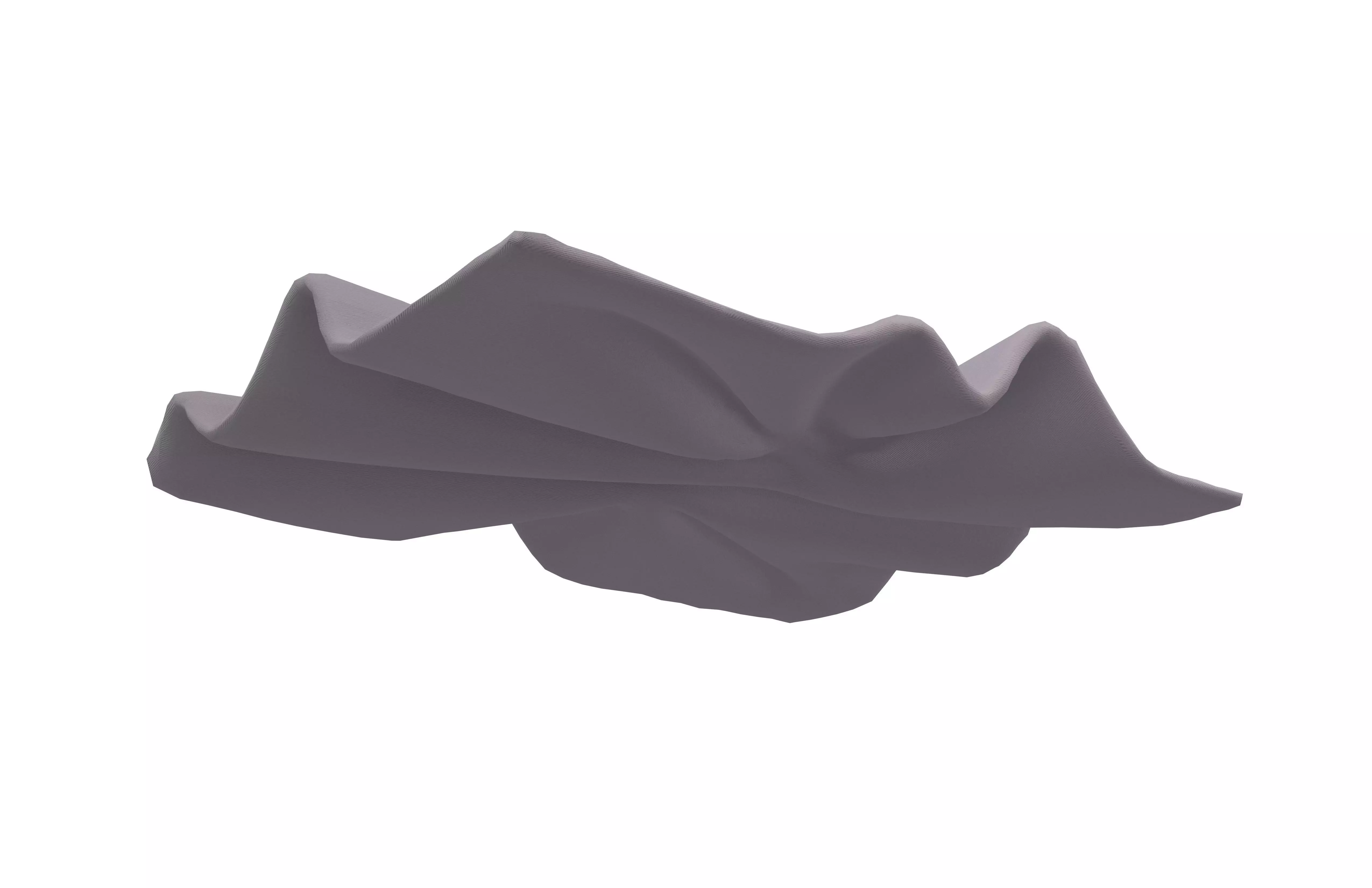 Folded Fabric v1 005 Low-poly 3D model_3
