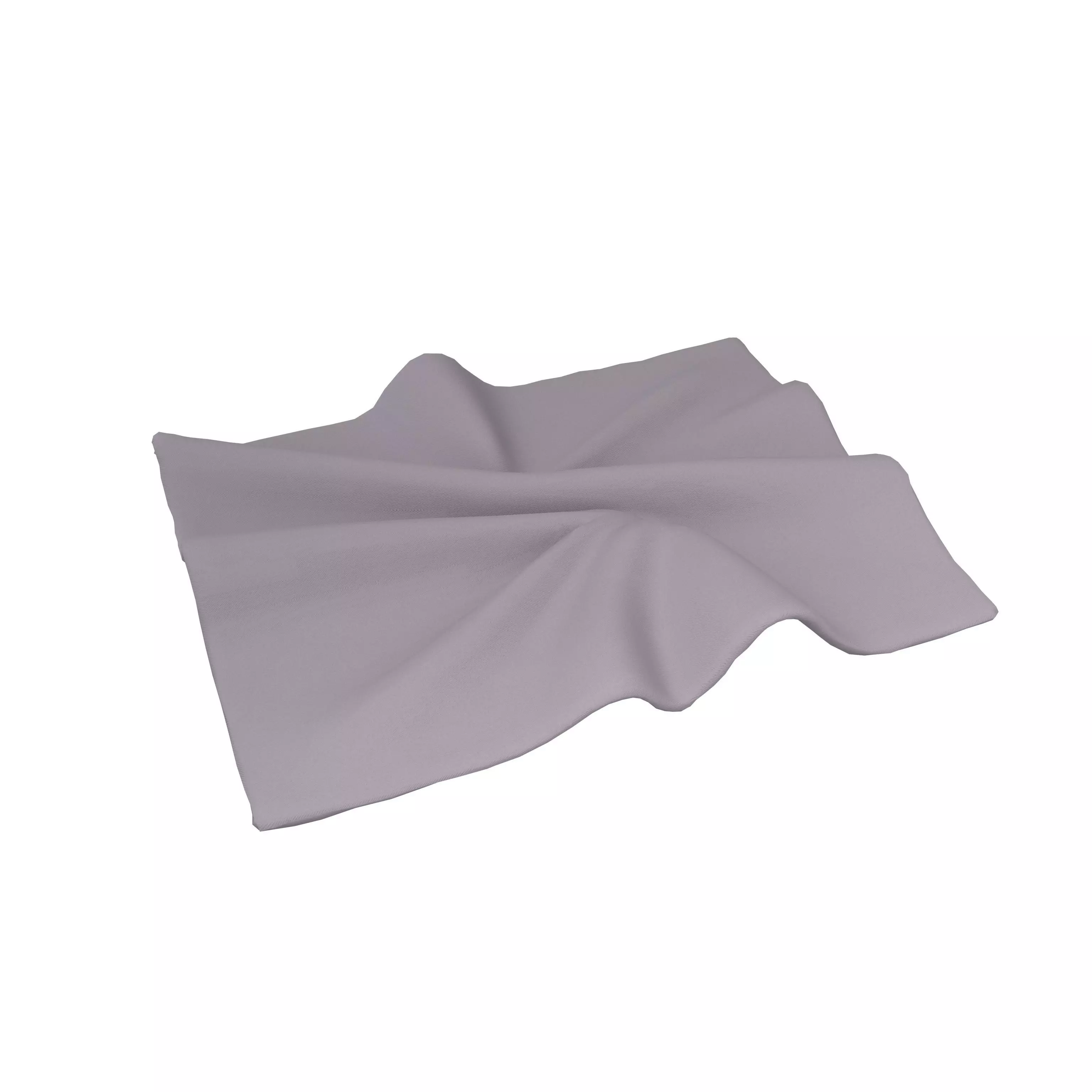 Folded Fabric v1 005 Low-poly 3D model_0