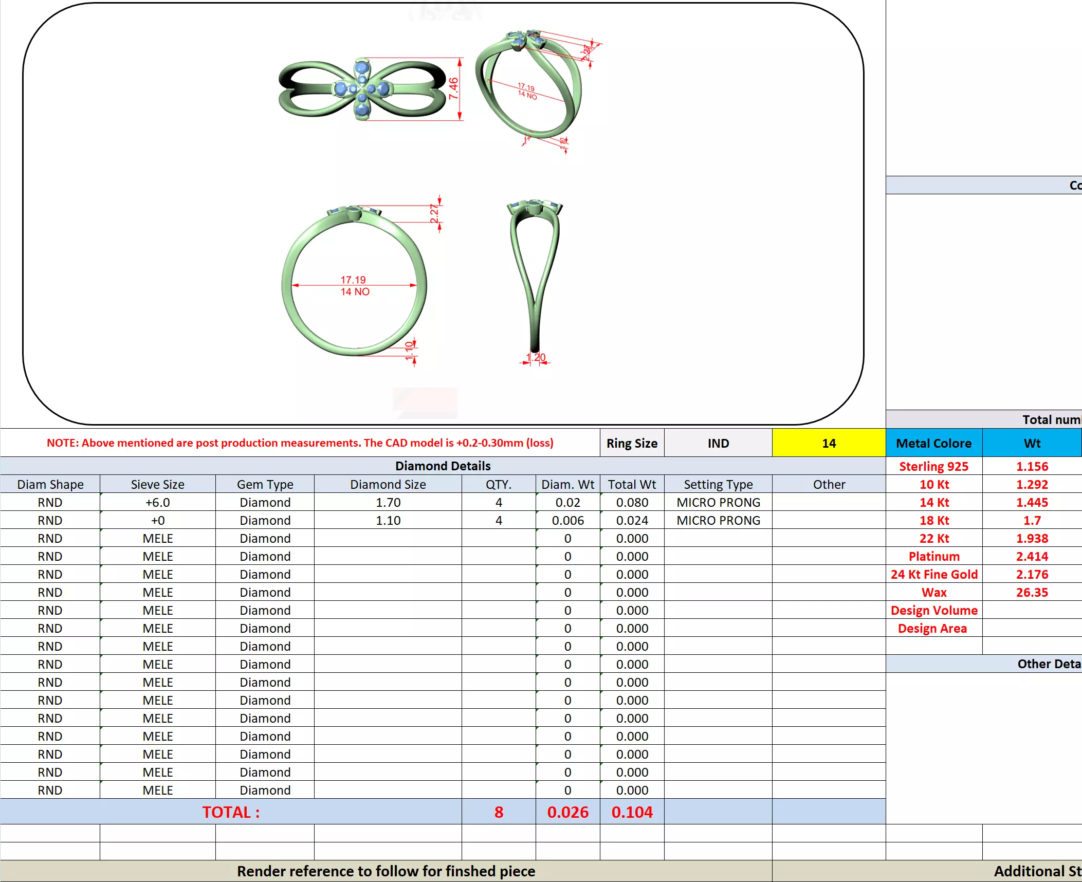 Split Shank Round Diamond Floral Wedding Ring 3DM STL Video 3D print model_13