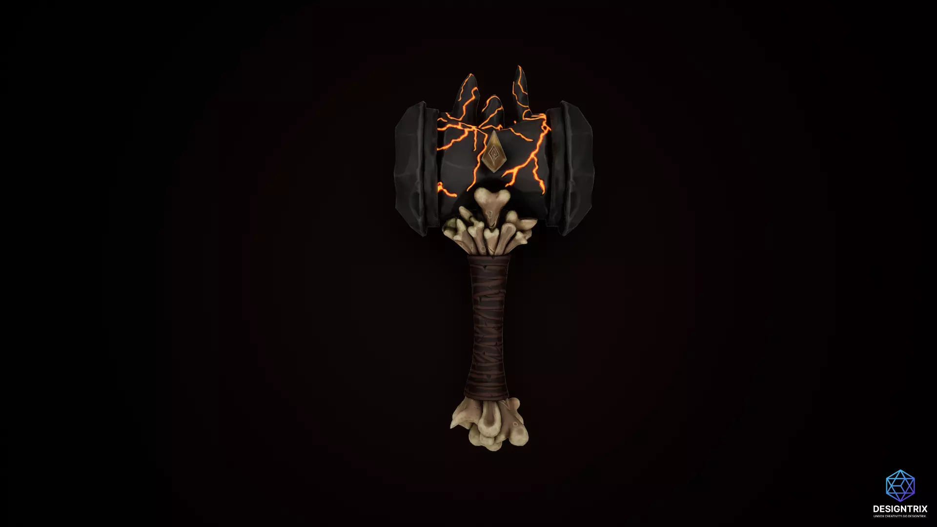 Stylized Weapons 3D Models pack Low-poly 3D model_2