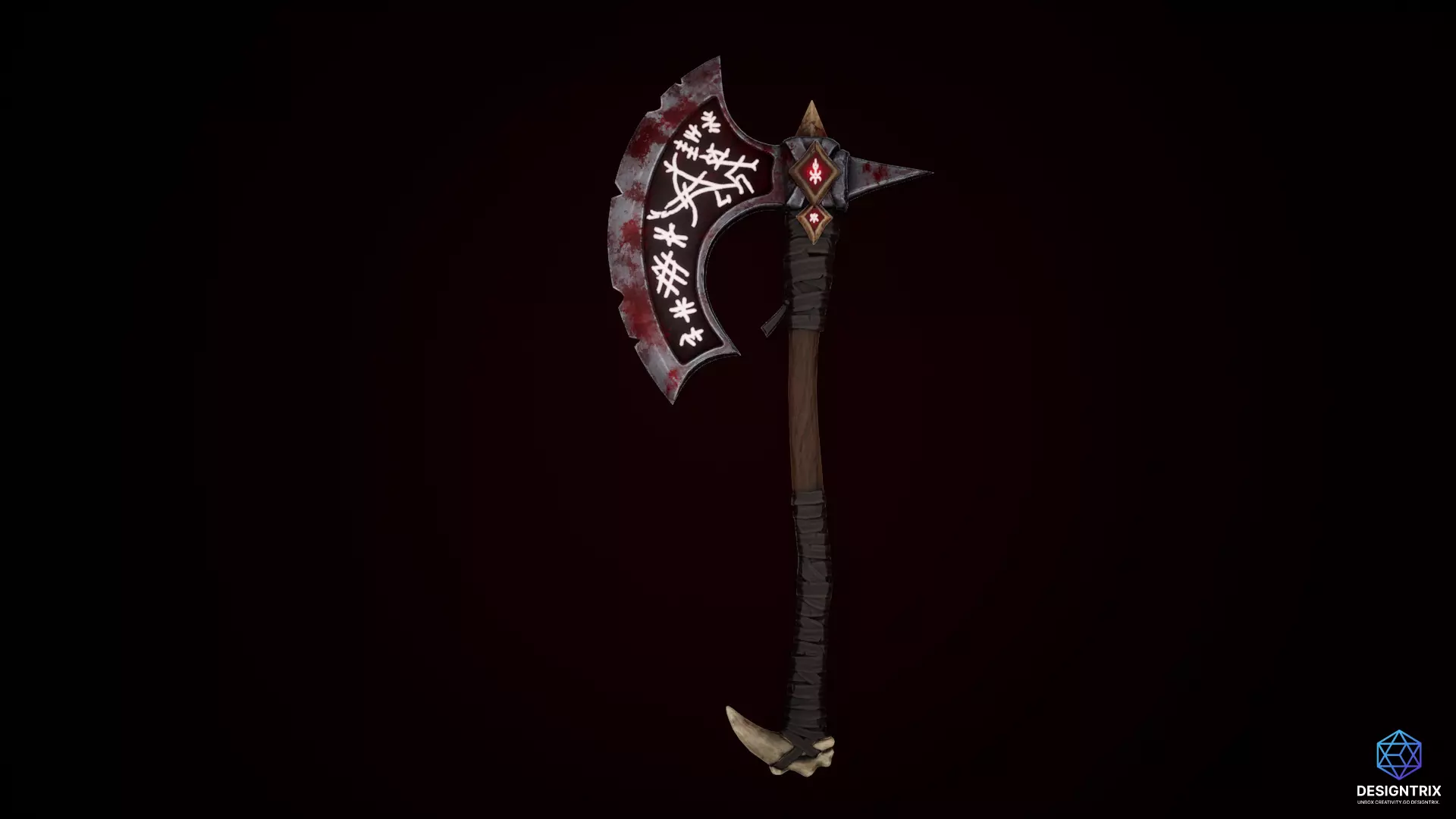 Stylized Weapons 3D Models pack Low-poly 3D model_3