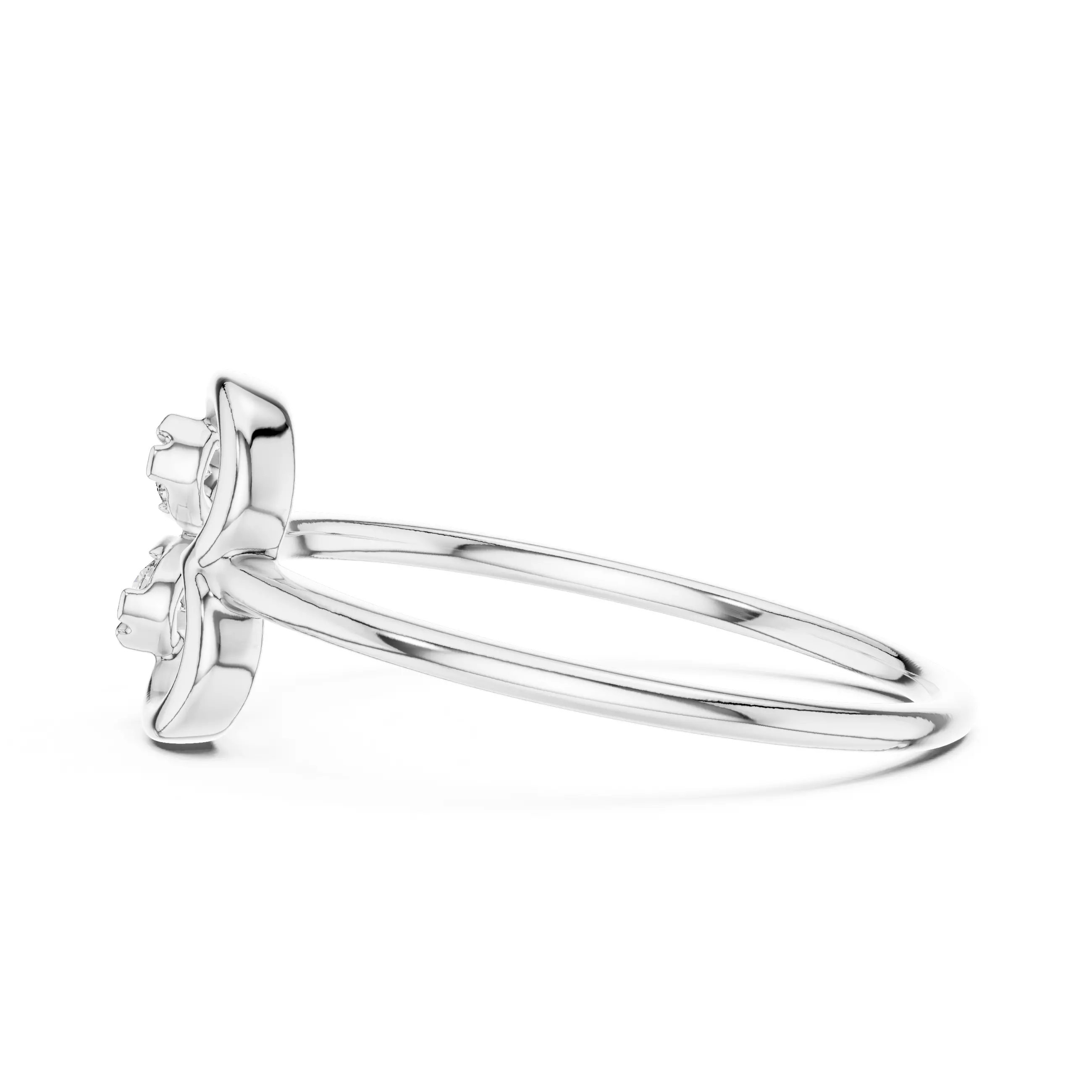 Round Diamond Heart Shape Engagement Ring 3DM STL Video 3D print model_11