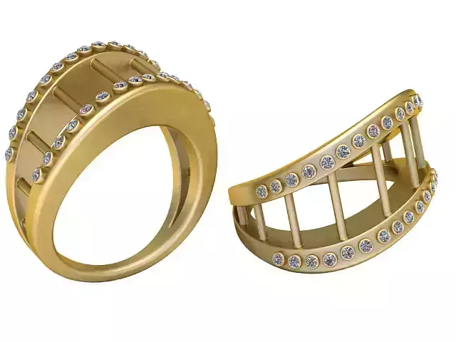 3D GOLD RING 