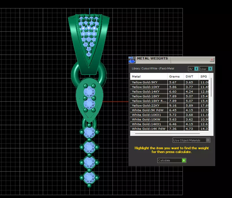 3D GOLD PENDANT  3D print model_6