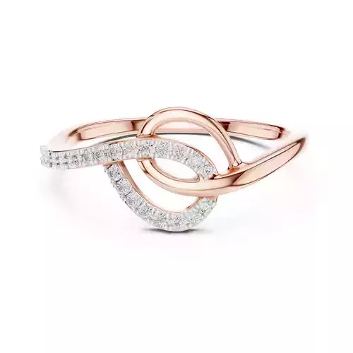 Pave Set Round Diamond Engagement Wedding Ring 3DM STL Video