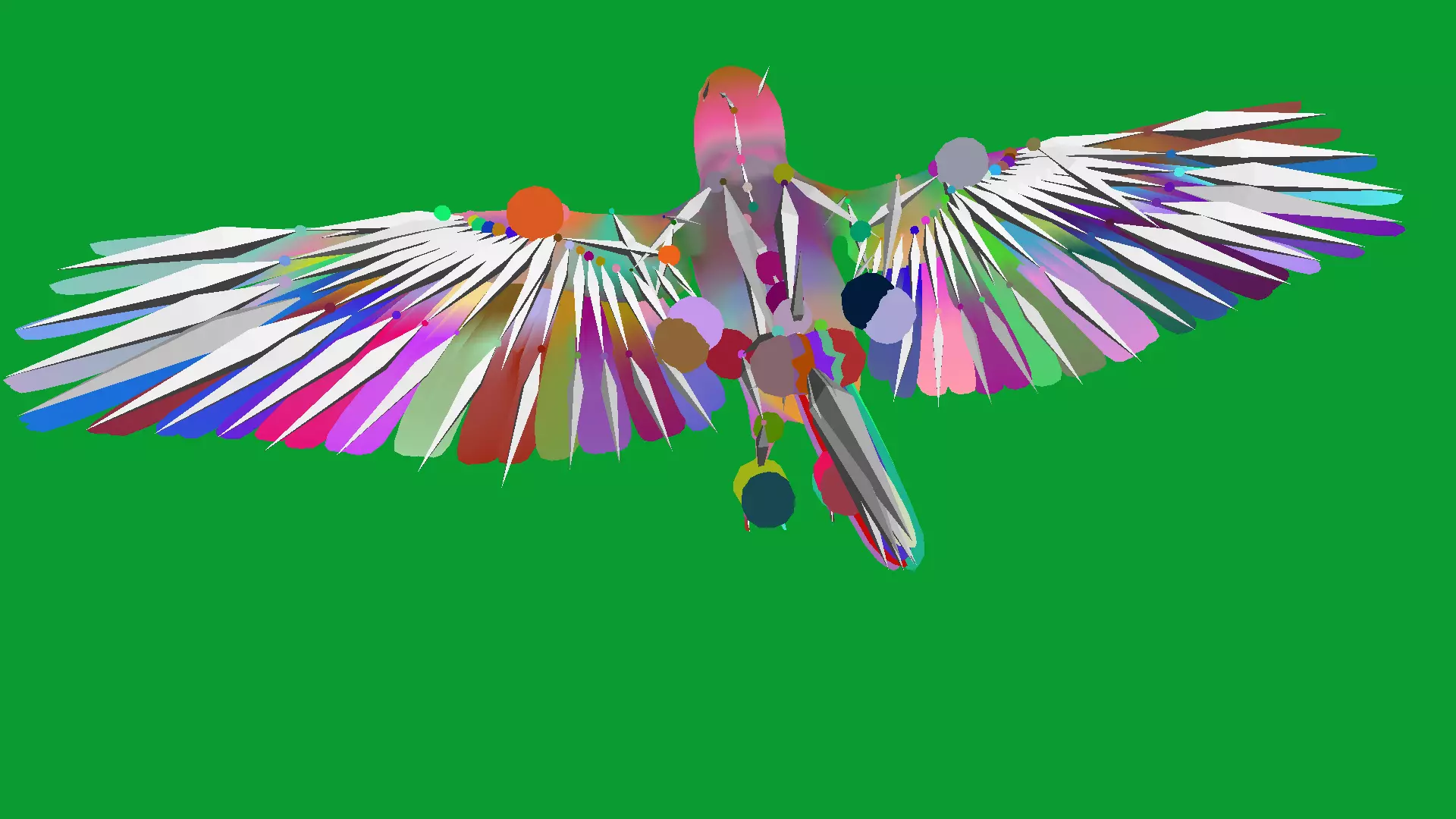 Asian Golden Weaver Bird Low-poly 3D model_48
