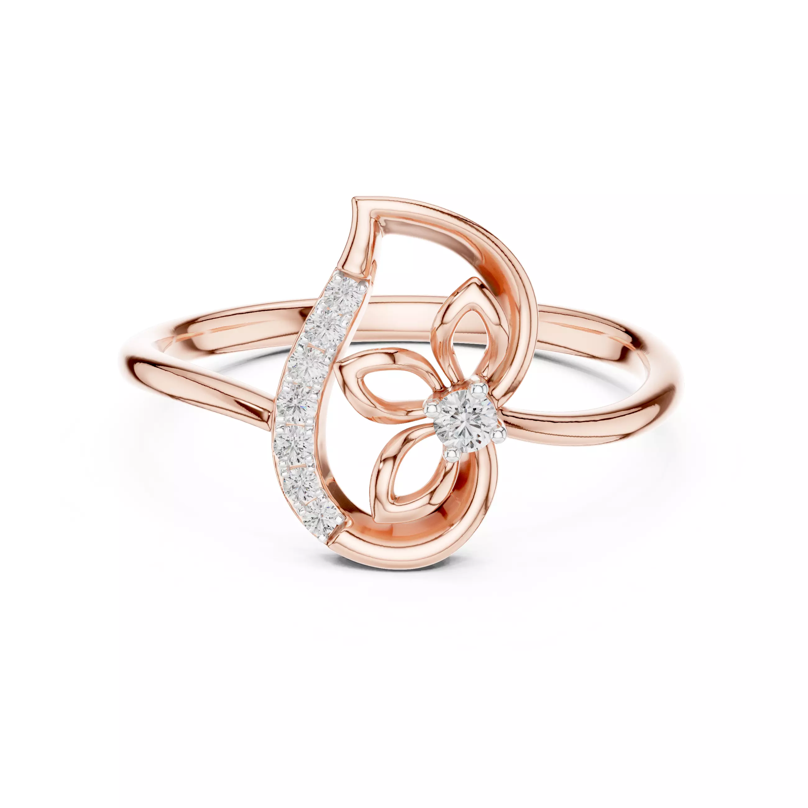 Round Cut Diamond Engagement Wedding Ring 3DM STL Video 3D print model
