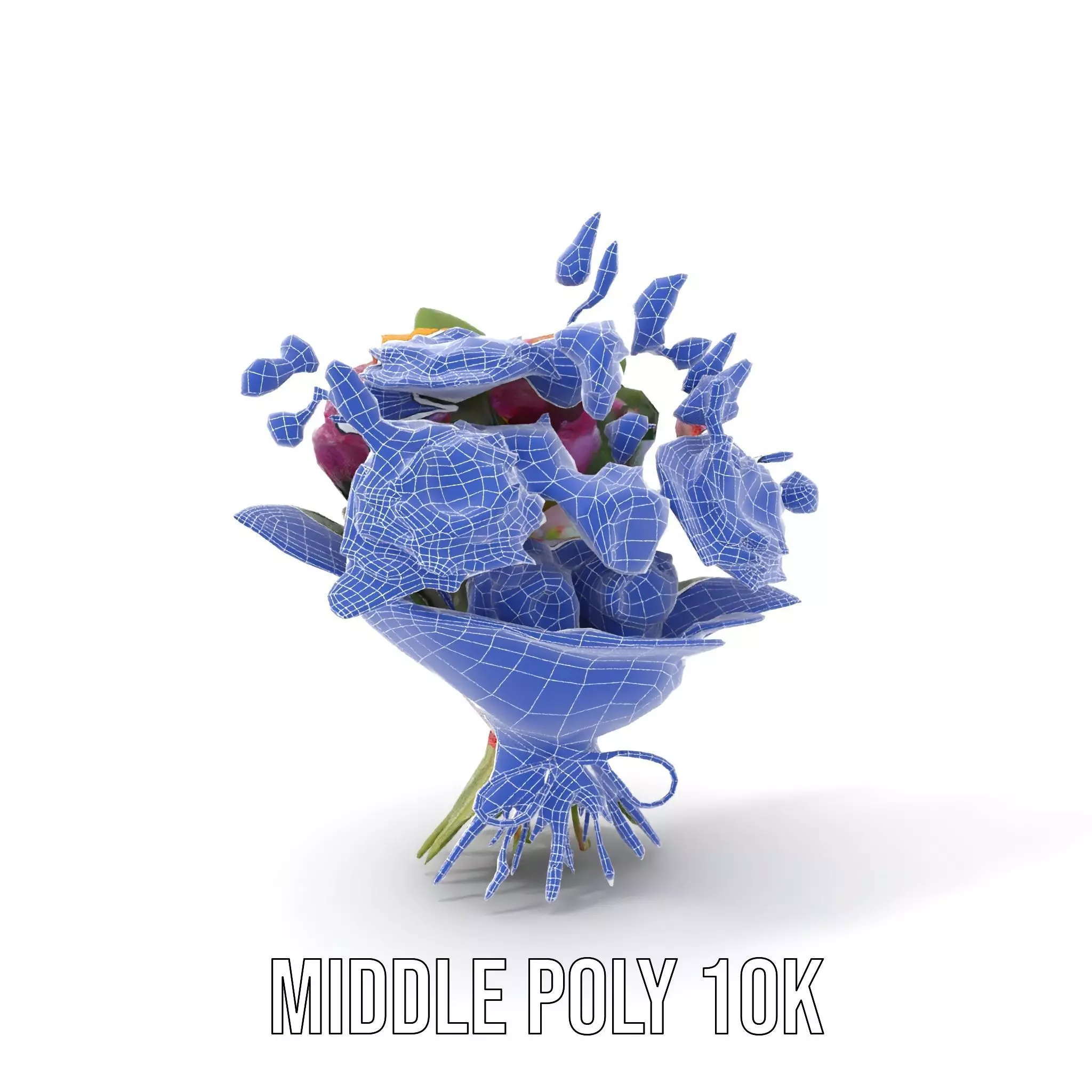 Vibrant Floral Bouquet model pack Low-poly 3D model_14