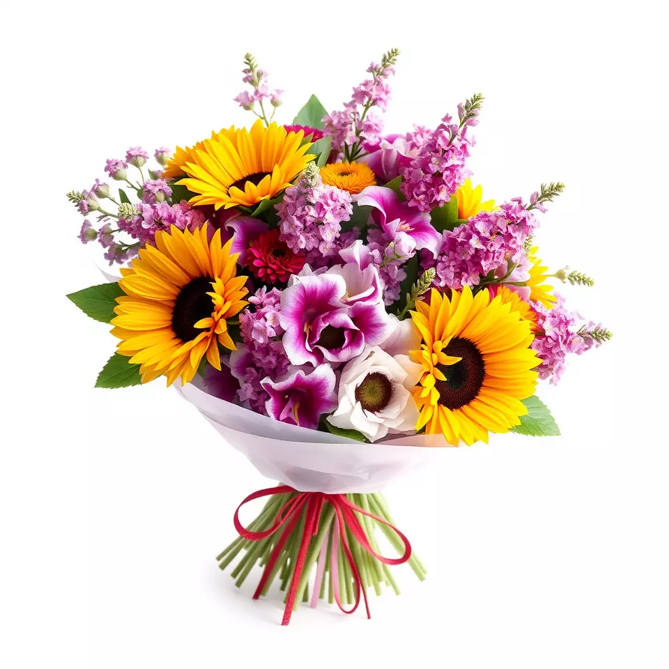 Vibrant Floral Bouquet model pack Low-poly 3D model_3