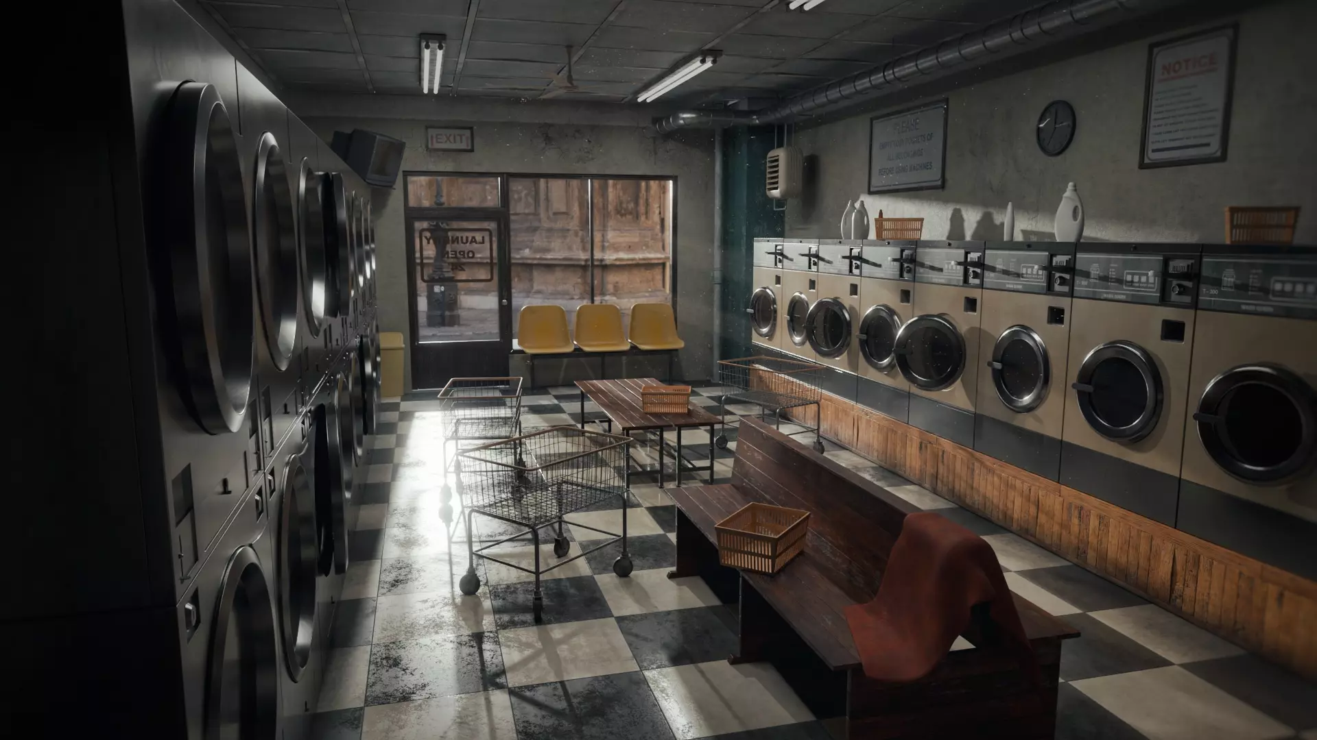 Laundromat 3D model