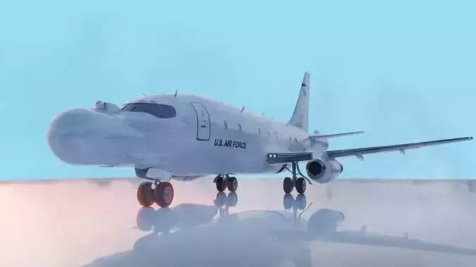 Boeing USAF NT-43A - RAT 55 - The STEALTH VALIDATOR Low-poly 3D model