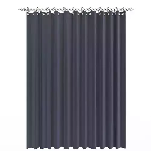 Cornice Classic Curtain 01 Chrome