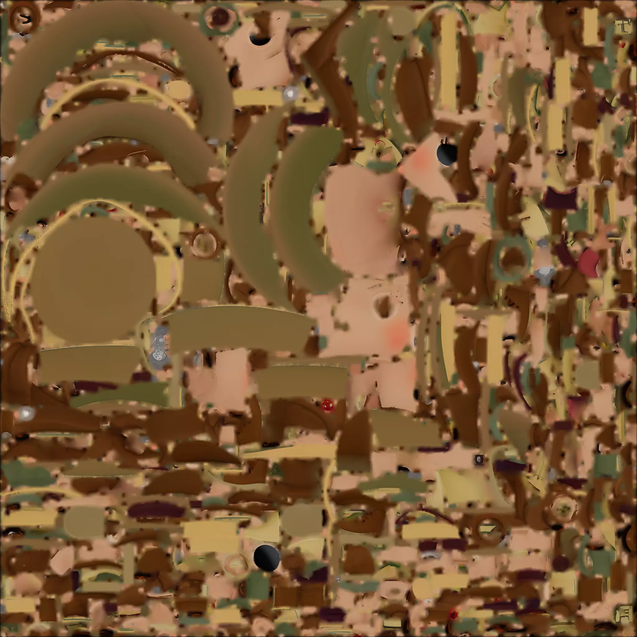 Cute Chibi Girl Explorer with Compass 3D Model Low-poly 3D model_1