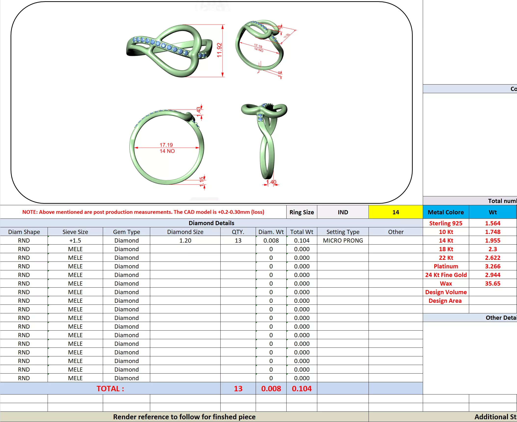 Round Cut Diamond Heart Shape Wedding Ring 3DM STL Video 3D print model_13