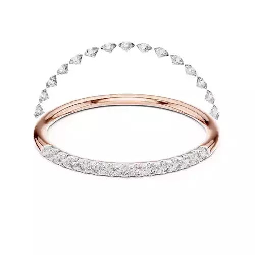 Round Cut Pave Diamond Engagement Wedding Band 3DM STL Video