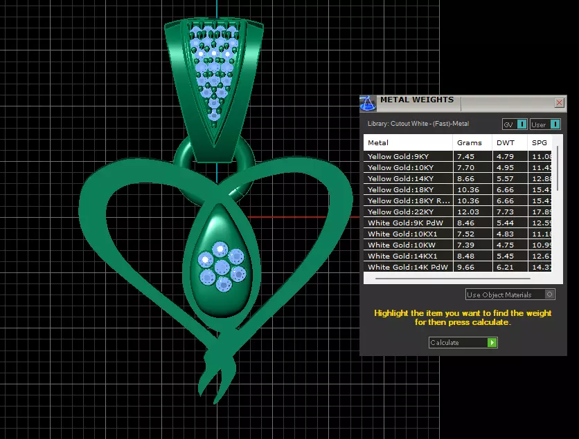 HEART PENDANT  3D print model_6