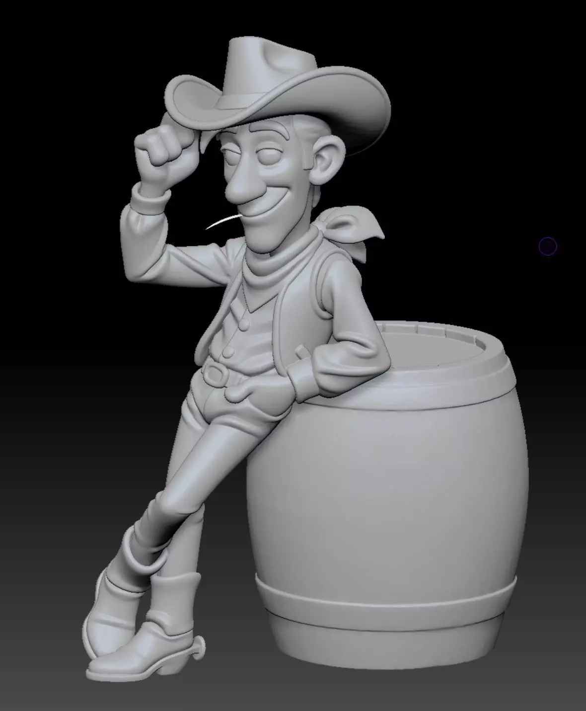 Lucky Luke STL ready to 3D print and DIY 3D print model_1