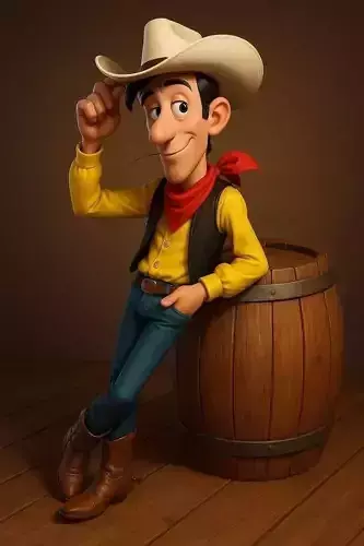 Lucky Luke STL ready to 3D print and DIY