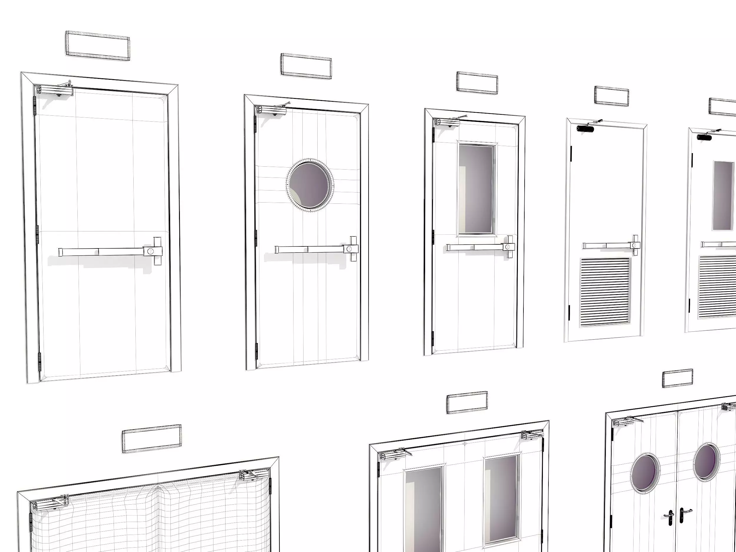 Industrial Doors 3D model_7