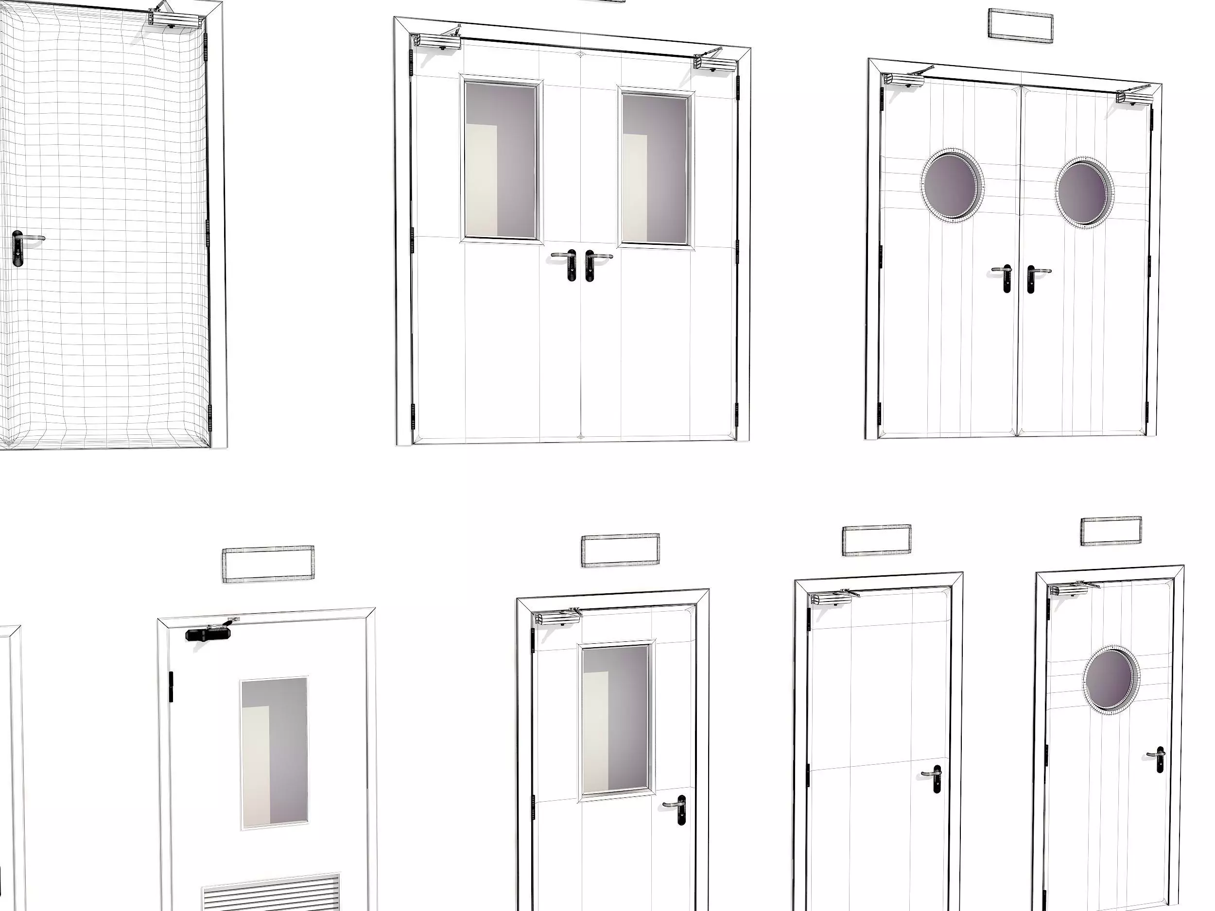 Industrial Doors 3D model_8