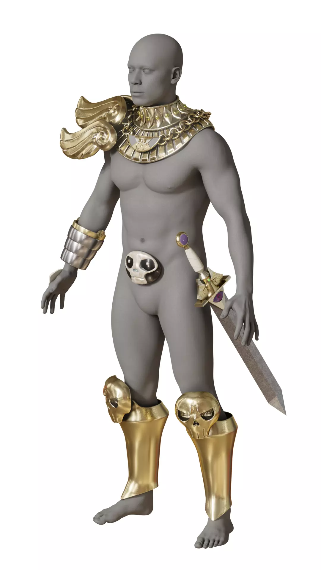 Hades Thanatos cosplay armor 3D print model_13