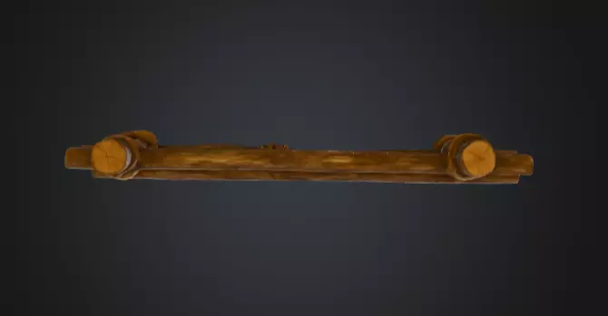 Rustic Boundaries Wood Low-poly 3D model_18