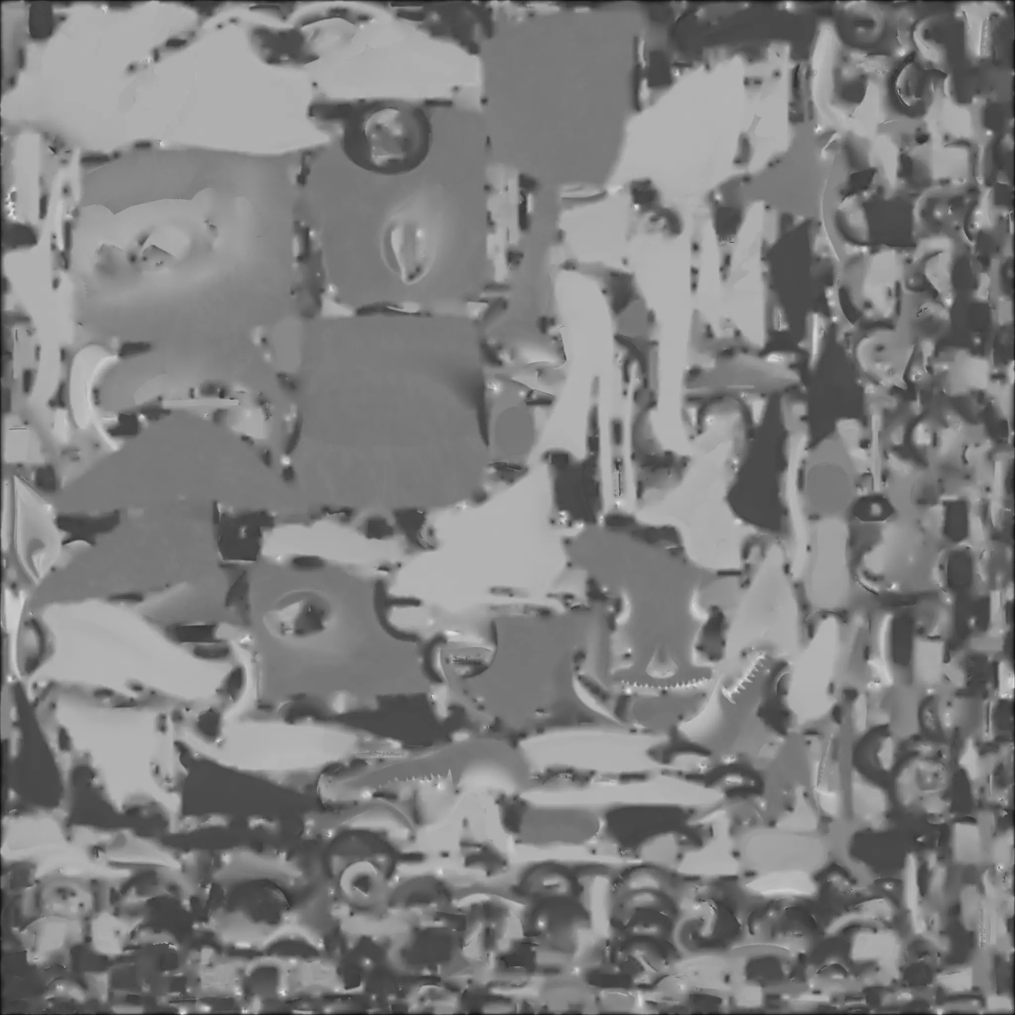 Chibi White Demon Knight with Glowing Eyes 3D Model Low-poly 3D model_4