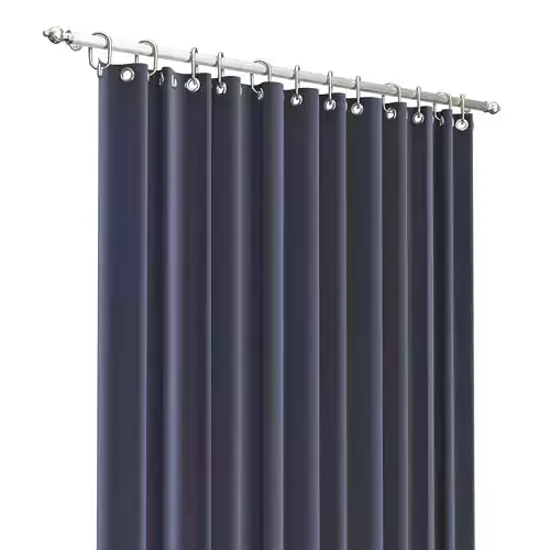 Cornice Classic Curtain 02 Chrome