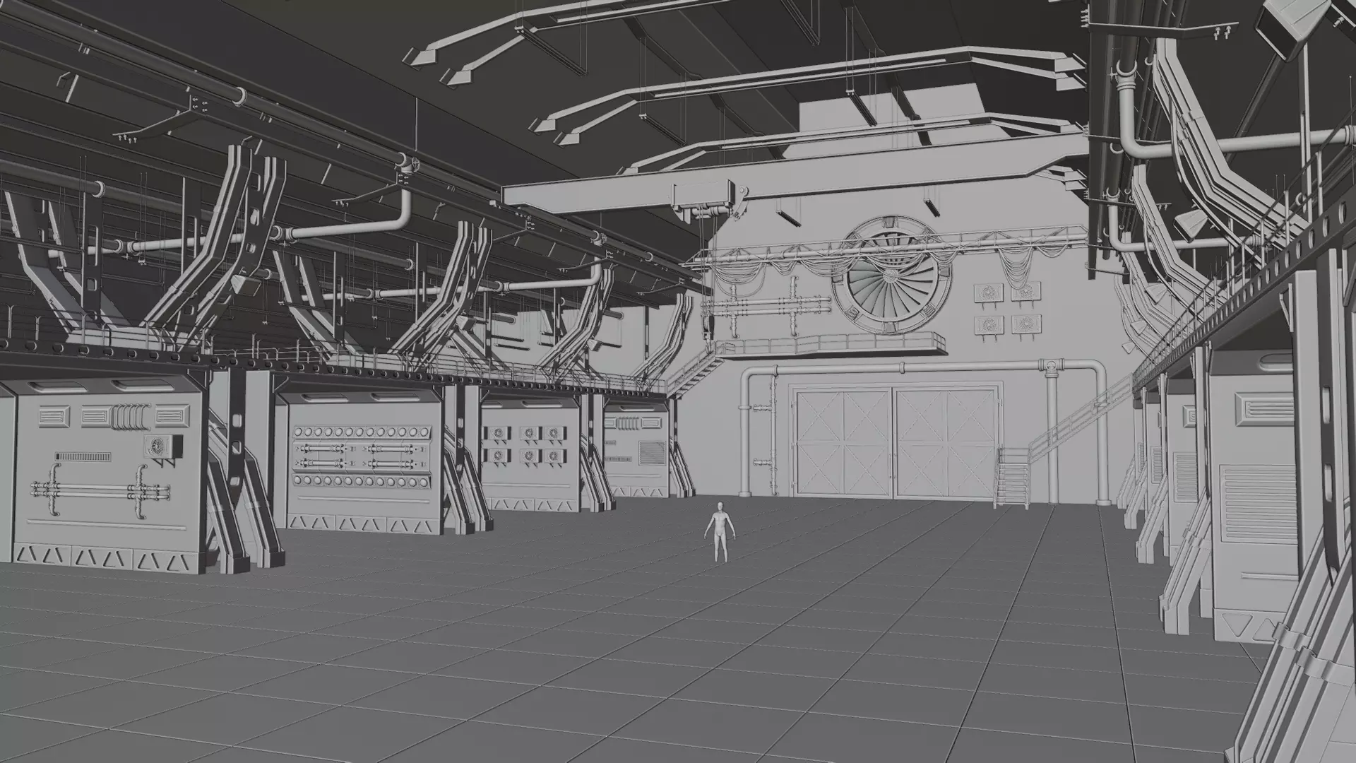 Warehouse  3D model_2