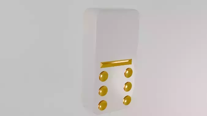 ivory and gold domino piece 7