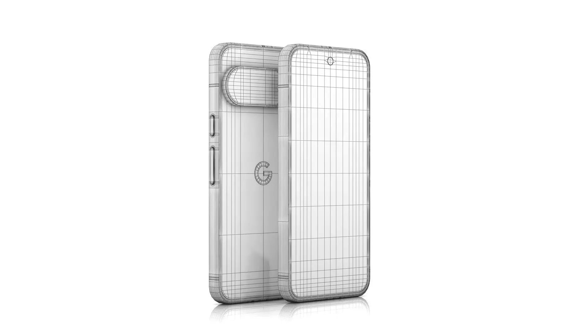 Google Pixel 10 Low-poly 3D model_13