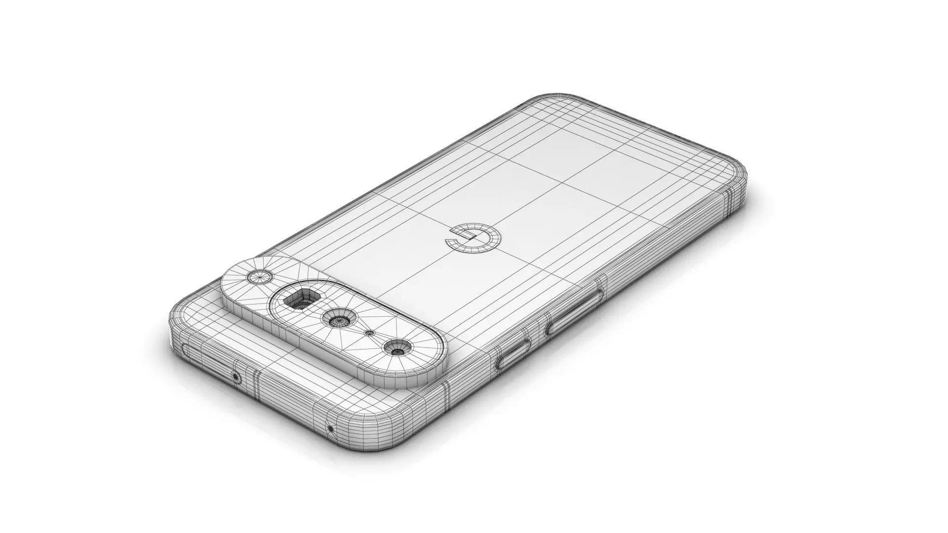 Google Pixel 10 Low-poly 3D model_17