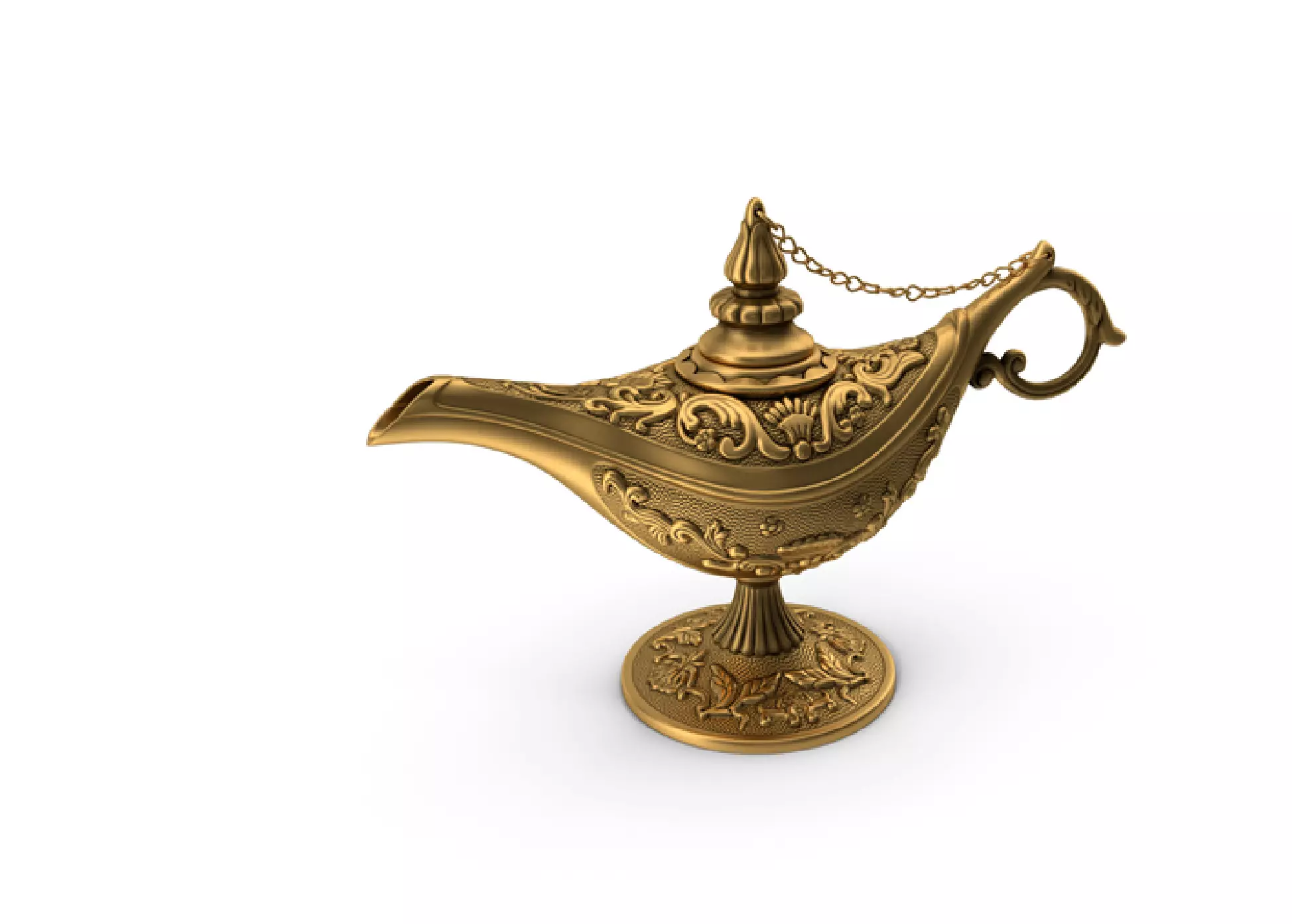 Aladdin Lamp 3D model_0