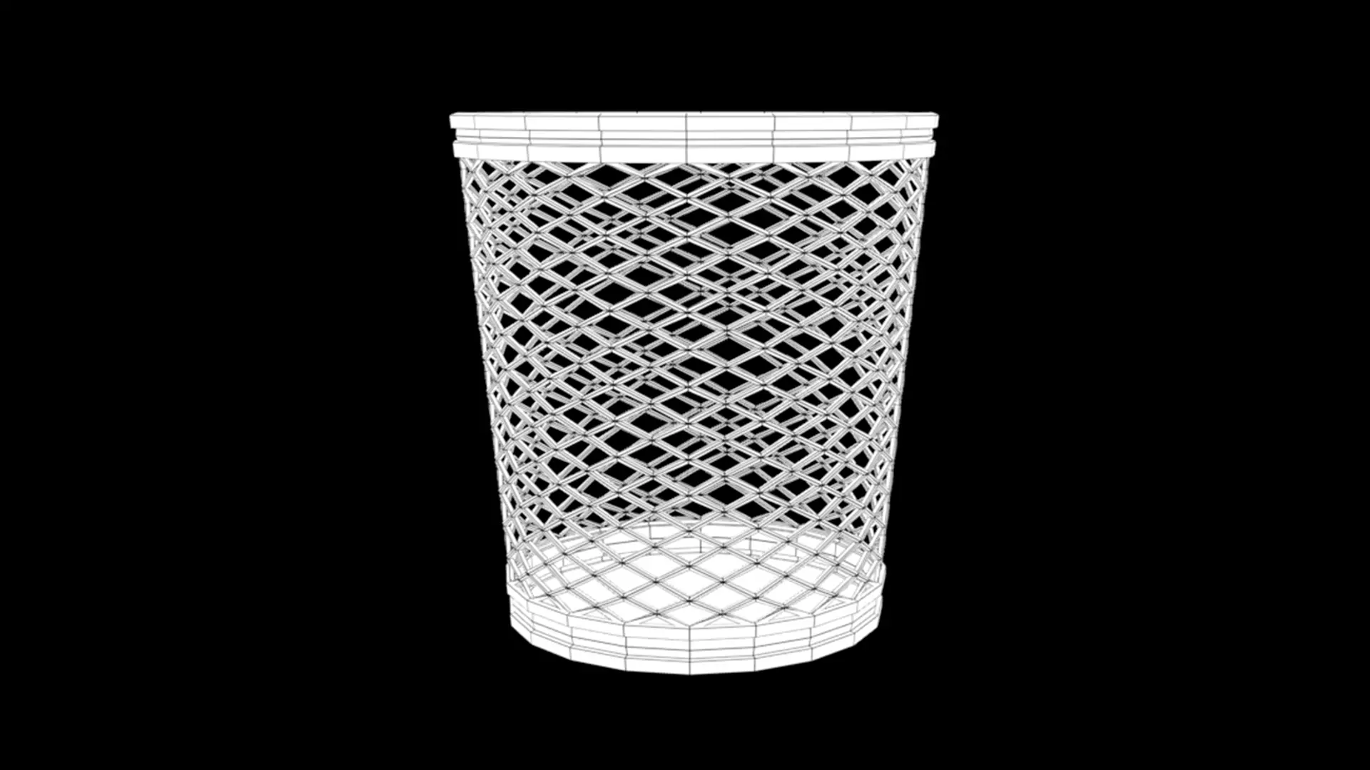 Trash Can Metal Low-poly 3D model Low-poly 3D model_5