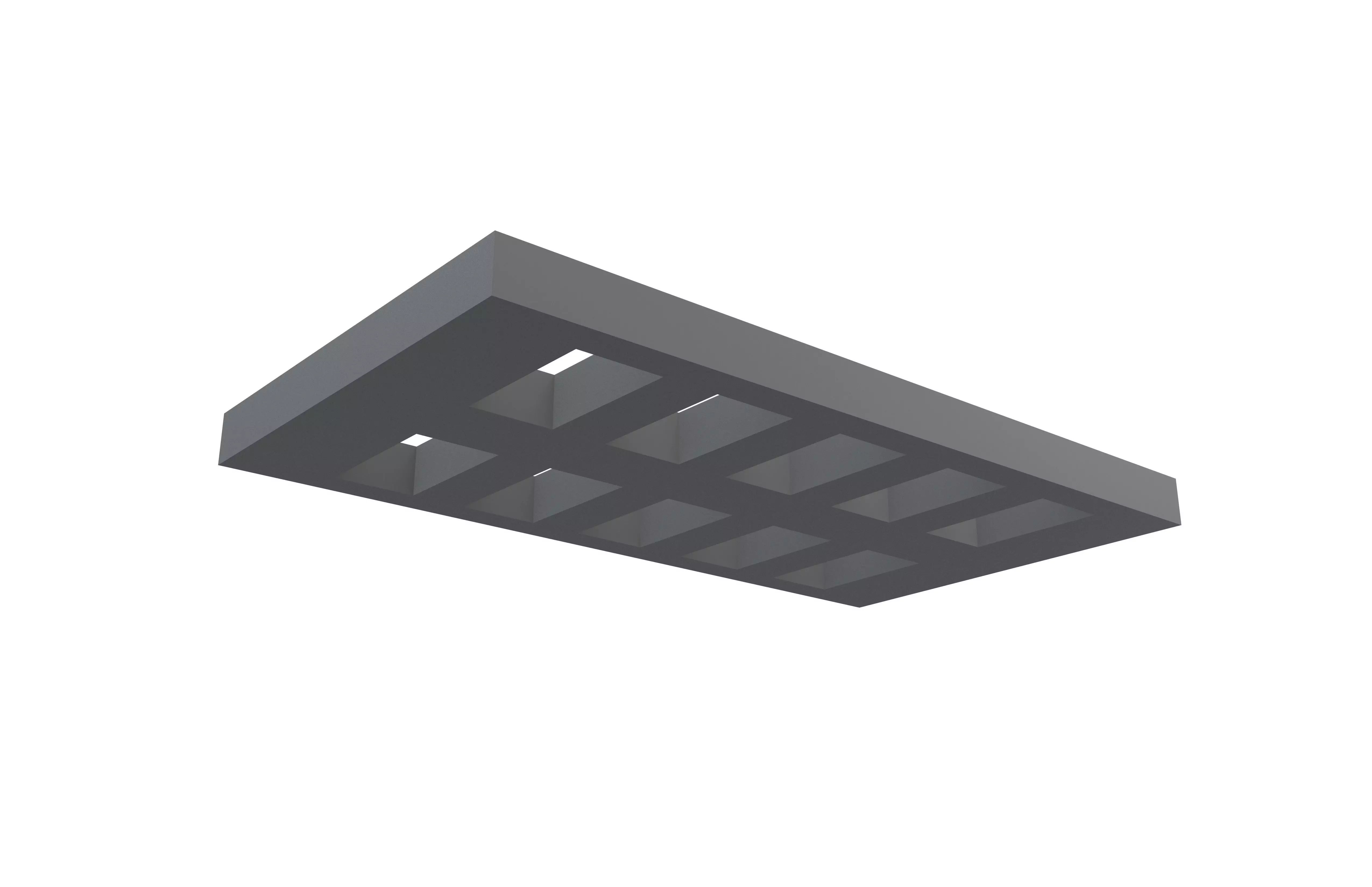 Low Poly Steel Grating Flooring v1 002 Low-poly 3D model_3