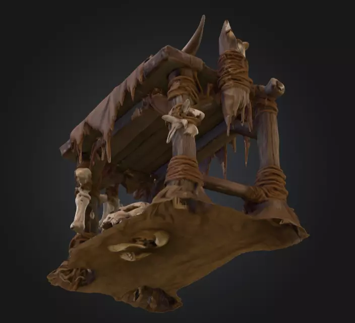Orc Altar Low-poly 3D model_18
