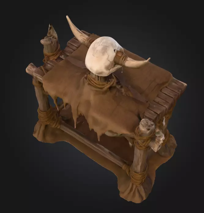 Orc Altar Low-poly 3D model_12