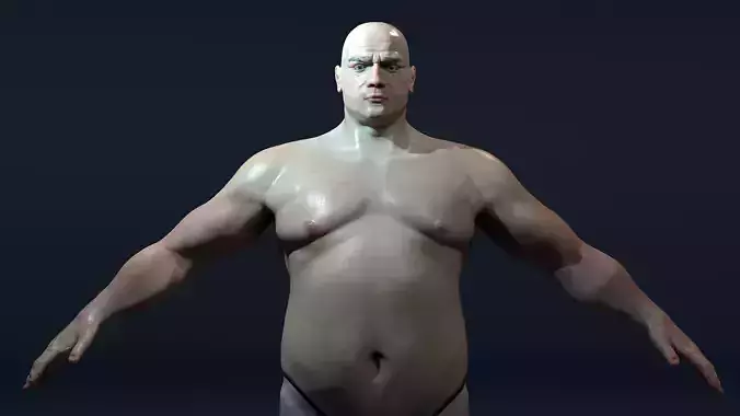 Realistic Rigged Male Character  Game-Ready 16K PBR Textures Low-poly 3D model