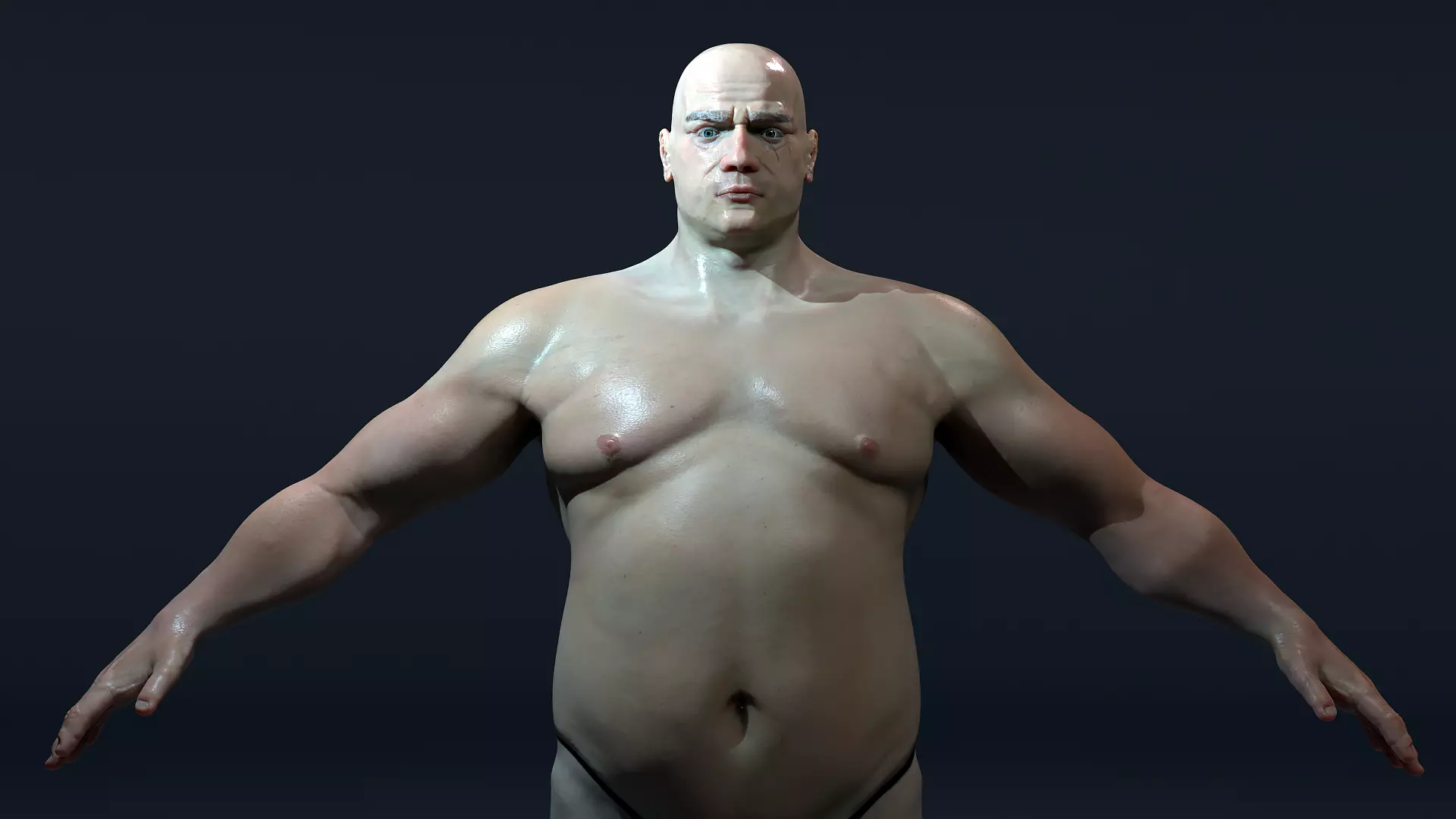 Realistic Rigged Male Character  Game-Ready 16K PBR Textures Low-poly 3D model_0