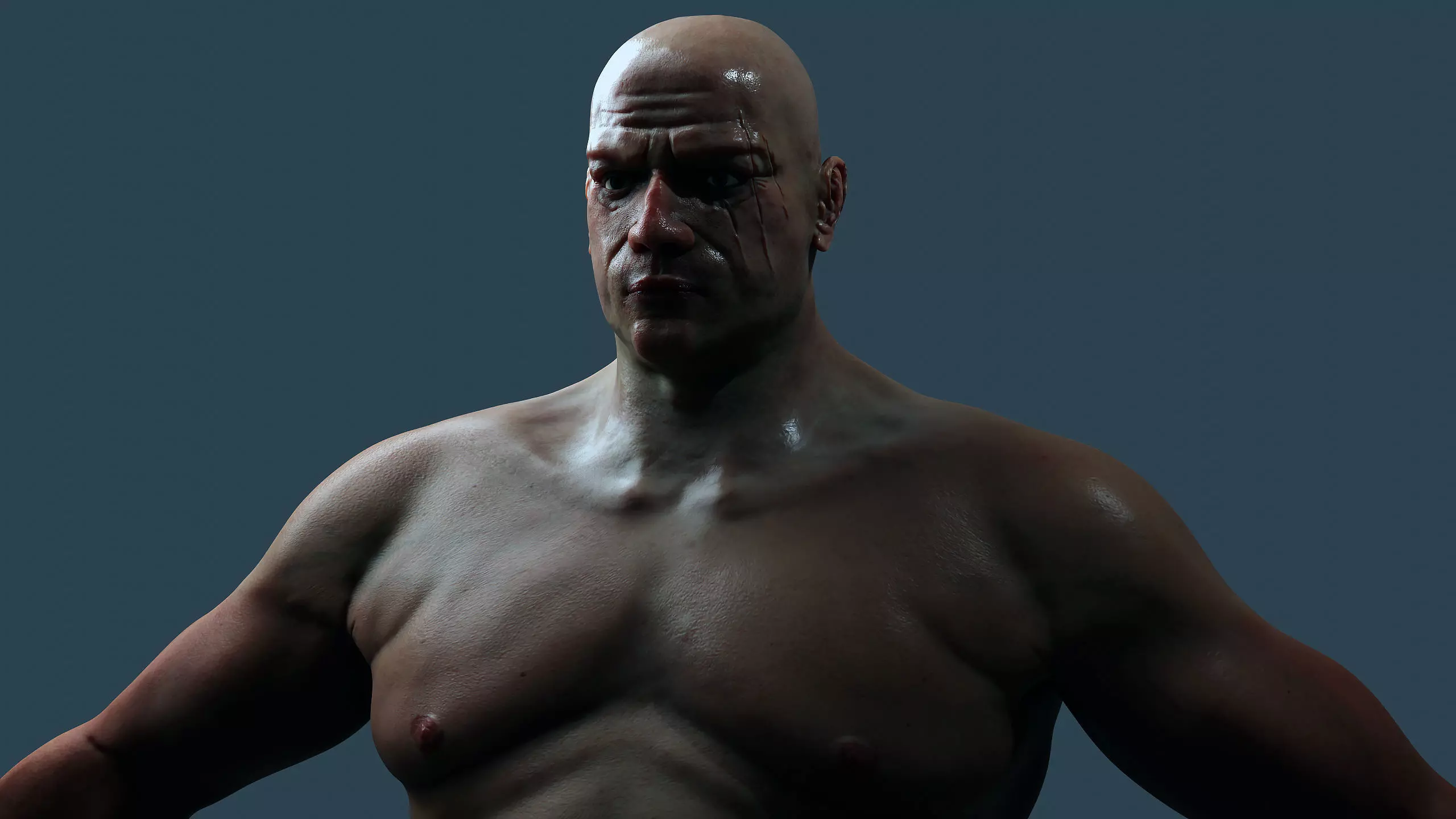 Realistic Rigged Male Character  Game-Ready 16K PBR Textures Low-poly 3D model_1