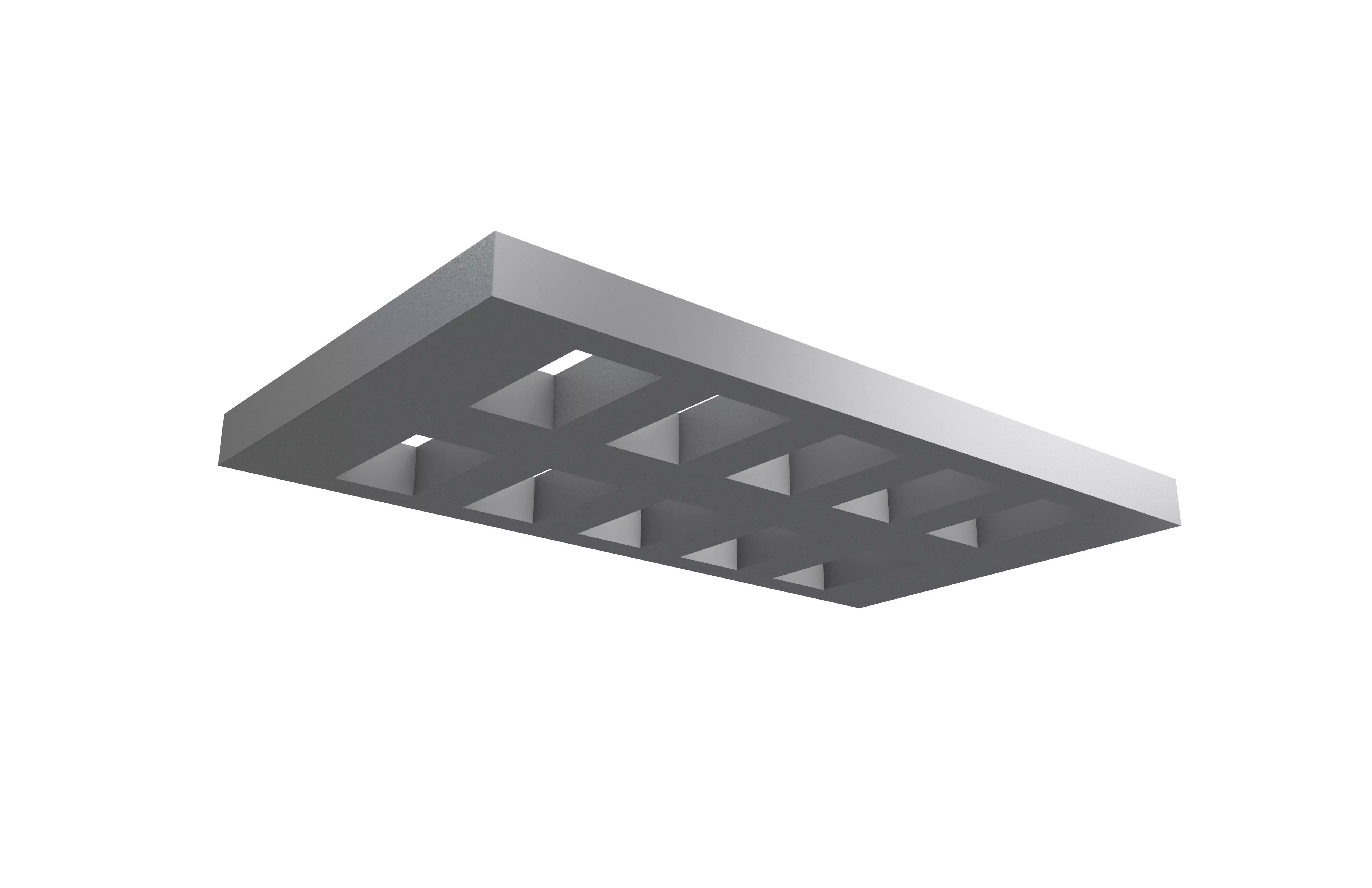 Low Poly Steel Grating Flooring v1 003 Low-poly 3D model_3